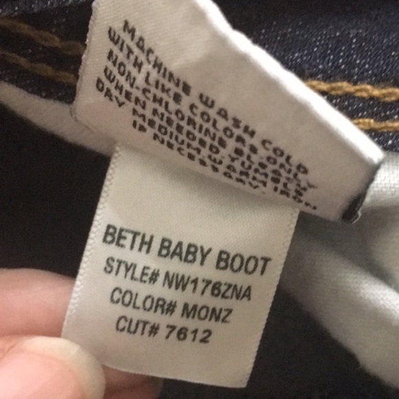 NWOT Hudson Beth Baby Boot Denim Blue Jeans - Picture 7 of 10